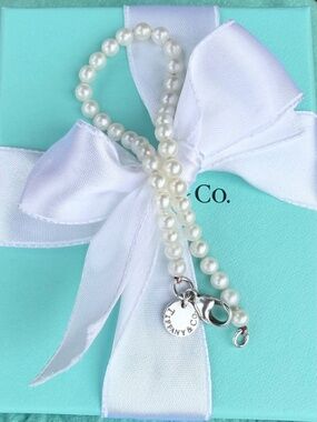 Tiffany & Co. Pearl Bead Bracelet, 4mm, 7 inches